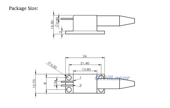 1064nm 3w pigtailed laser